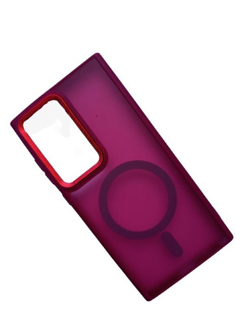 Case BENTOBEN Magnetic Samsung Galaxy S23 Ultra, Compatible with Wireless Charger and Magsafe Card Wallet, Simple Clear Shockproof Drop Resistant Anti-Fingerprint Case Compatible with Samsung Galaxy S23 Ultra - Red