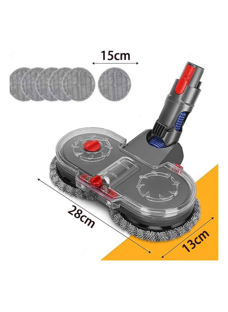 Apustim Electric Mop Head Attachment For v15 v11 v10 v8 v7 Vacuum Cleaner Accessories Spin Mop Replacement，Mop Head Belt Is Detachable，Including 6 Washable Mop Pads - Image 4