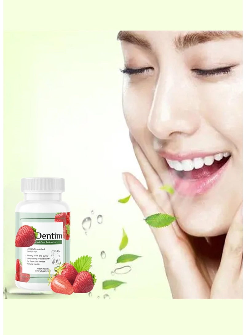 بيودي Prodentim Advanced Probiotics عن طريق الفم 30 قرصًا ناعمًا، تركيبة لصحة الأسنان واللثة، نفس منعش يدوم طويلاً، الأذن والأنف والحنجرة، صحة المناعة، مكمل غذائي - Image 3