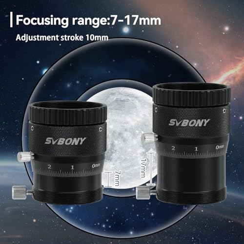 SVBONY SV161 1.25 inch Double Helical Focuser High Precision for Telescope Finder Guidescope with Brass Compression Ring - Image 5