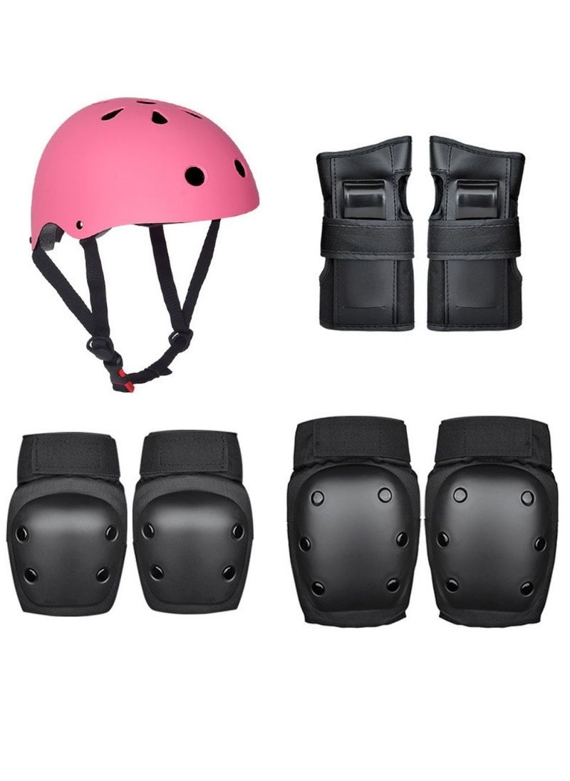 turtees 7PCS,Child & Adults Rider Series Protection Gear Set for Multi Sports Scooter, Skateboarding, Roller Skating, Protection for Beginner to Advanced, Helmet, Knee and Elbow Pads (Small-(upto 35Kg))  - Image 1