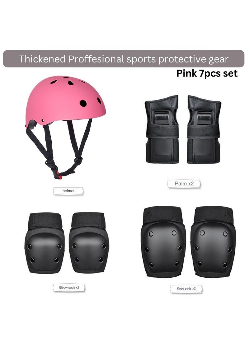 turtees 7PCS,Child & Adults Rider Series Protection Gear Set for Multi Sports Scooter, Skateboarding, Roller Skating, Protection for Beginner to Advanced, Helmet, Knee and Elbow Pads (Small-(upto 35Kg))  - Image 3
