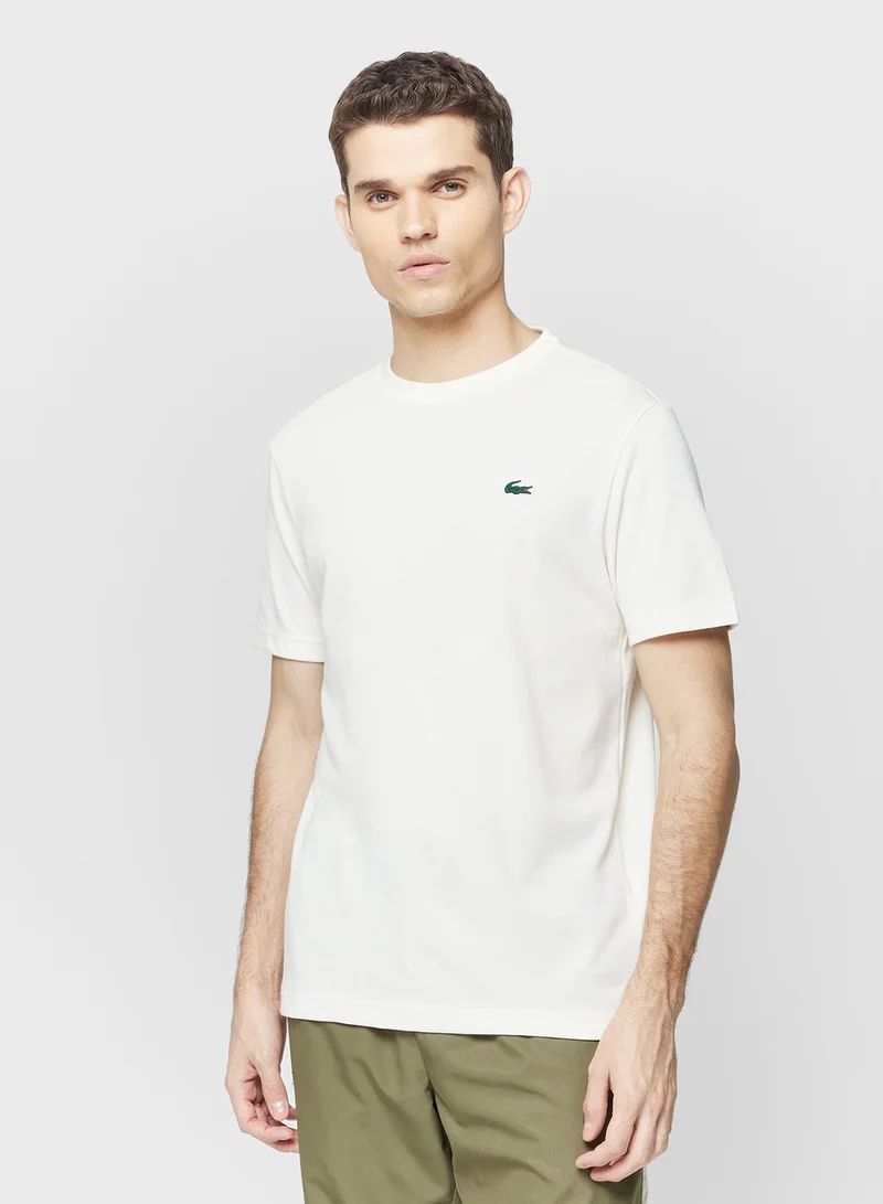لاكوست Ultra Dry Printed Crew Neck T-Shirt