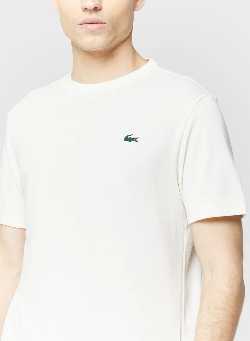 LACOSTE Ultra Dry Printed Crew Neck T-Shirt