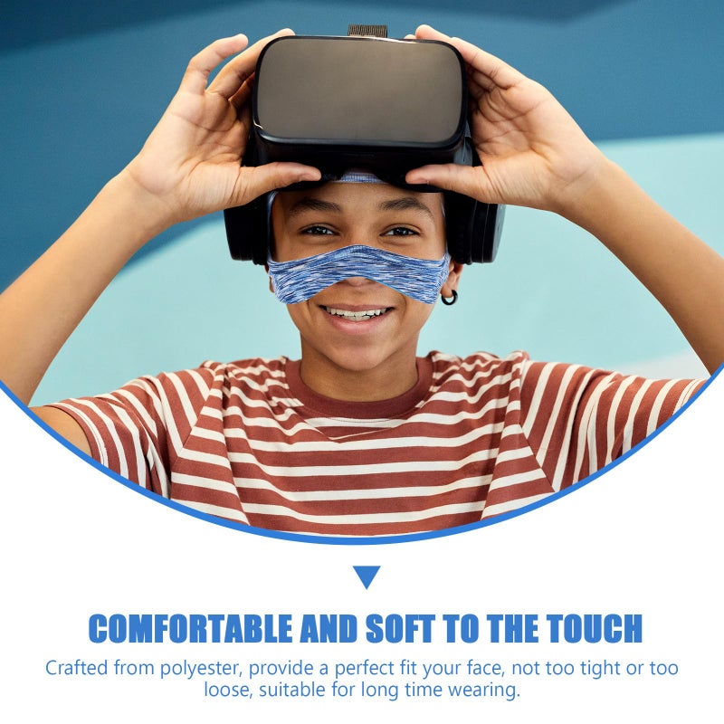 Black VR Headset Face Pad Sweat Absorbing Breathable Eye Mask Cover Replacement - Image 5