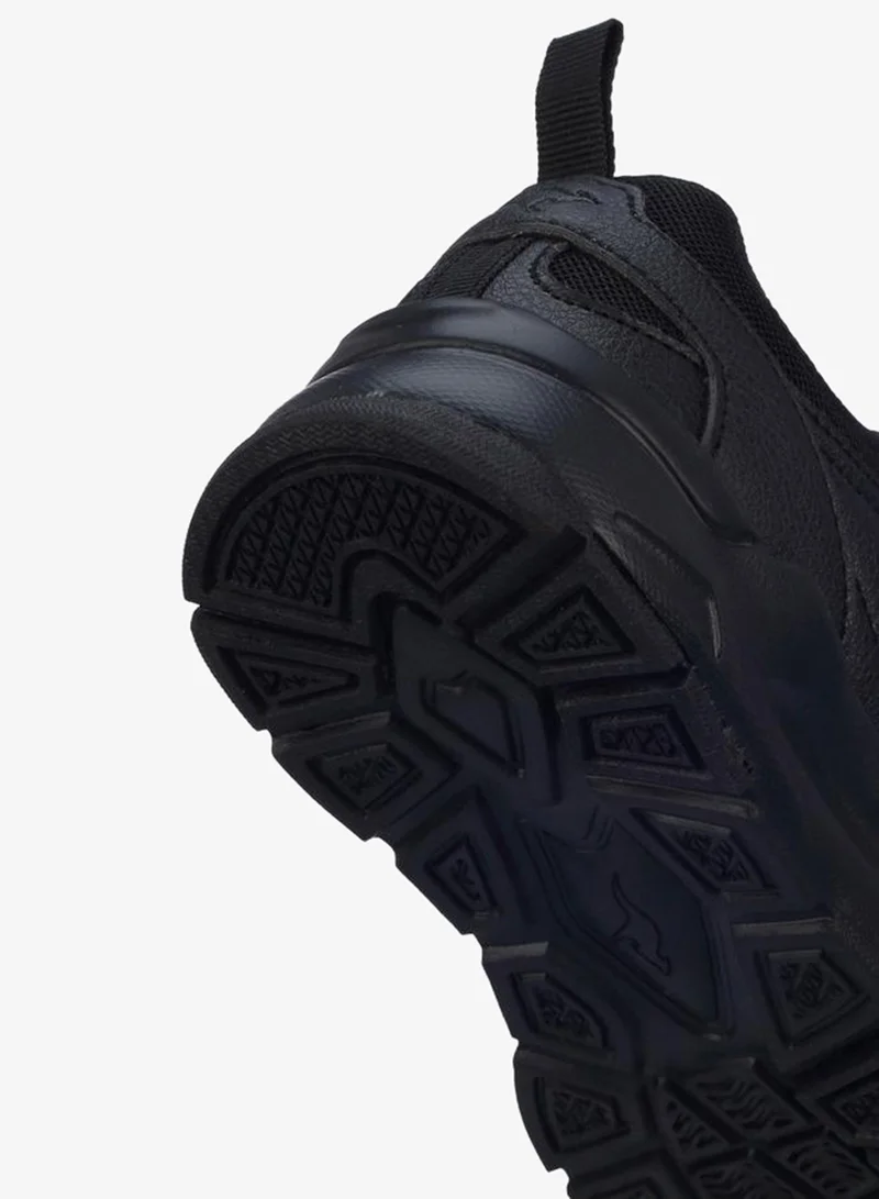 Kangaroos BLACK Kids Hook & Loop School Sports Shoes for Men | Best Price UAE