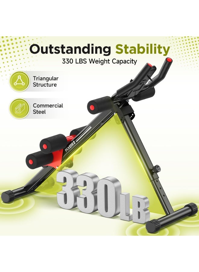 FLYBIRD Foldable Ab Trainer for Home Gym - Adjustable 6-Level Abdominal Bench for Core Strength & Body Shaping, Space Saving & Easy Storage Exercise Equipment - Image 3
