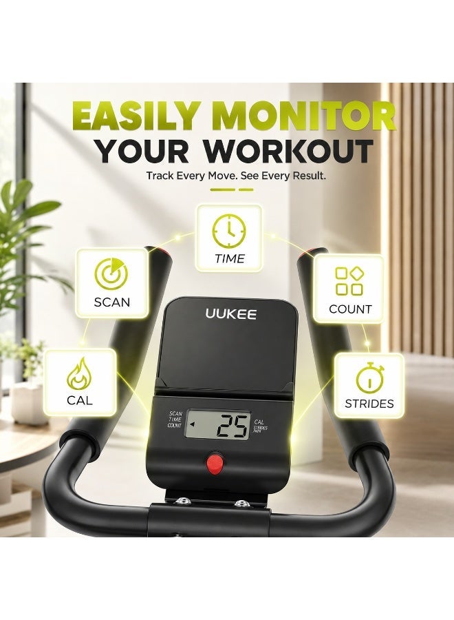  UUKEE جهاز تنحيف الخصر القابل للثني للتمارين المنزلية، جهاز تمارين البطن والخصر قابل للتعديل بـ 6 مستويات، يساعد على شد البطن ونحت الخصر وتقوية عضلات الجسم، موفر للمساحة وسهل التخزين - Image 5