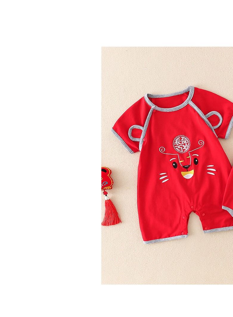 Loquat Baby Summer Thin Bodysuit Short Creeper  - Image 2