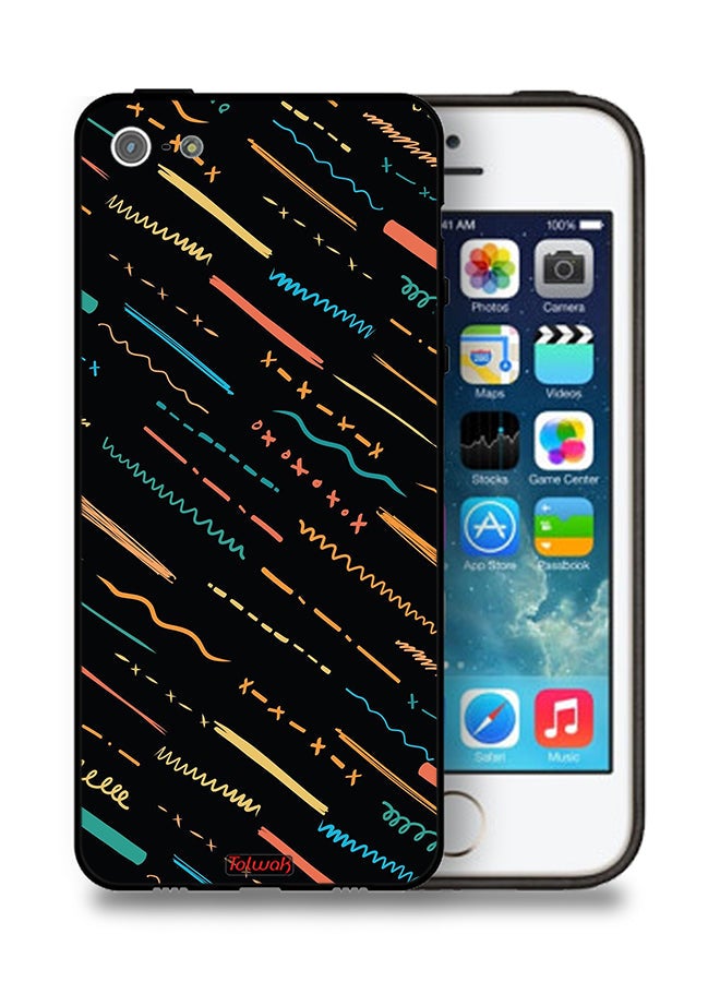 Tolwak Apple iPhone 5/5s/SE Protective Case X Lines Abstract Pattern - Image 1
