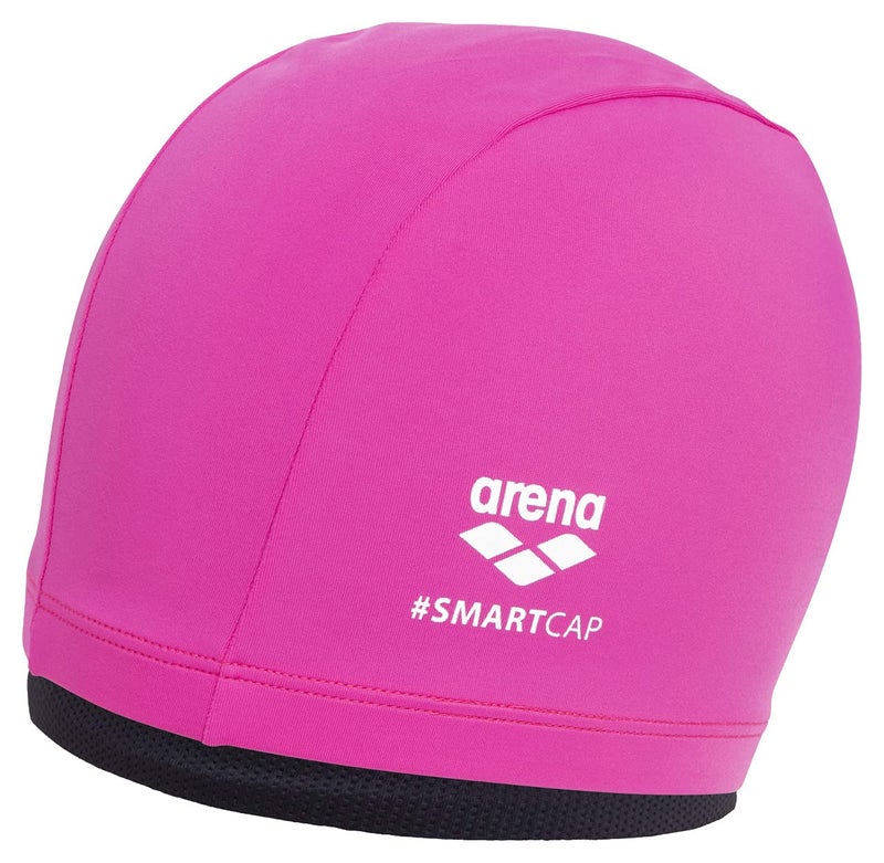 Arena Unisex Adult Smartcap Extra Soft Swim Cap for Fitness Swimmers Two-in-One Headcover for Long Hair, One Size Fits Most, Fuchsia - Image 1