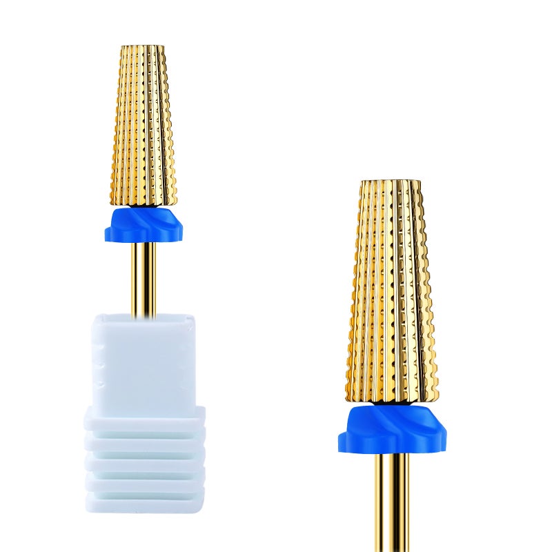 Nail tungsten steel polishing head, nail polish remover, adhesive polishing head   blue - Image 1