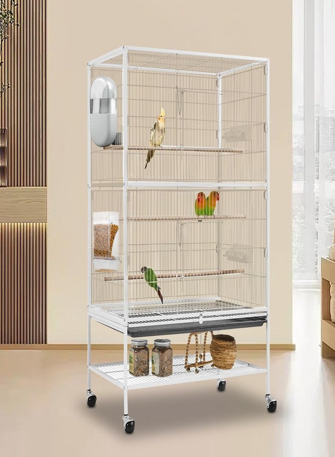 Lemtrflo Bird Water Feeder & Feeder Set - Bird Feeder for Cage, Parakeet Cage Accessories for Easy Feeding & Hydration - Image 3