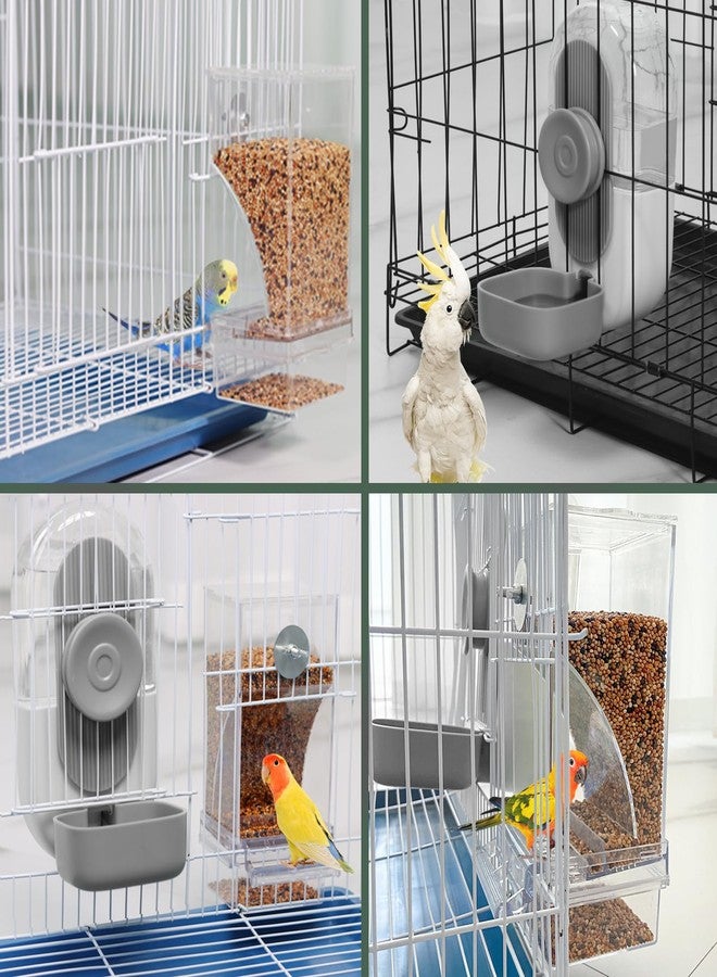 Lemtrflo Bird Water Feeder & Feeder Set - Bird Feeder for Cage, Parakeet Cage Accessories for Easy Feeding & Hydration - Image 4