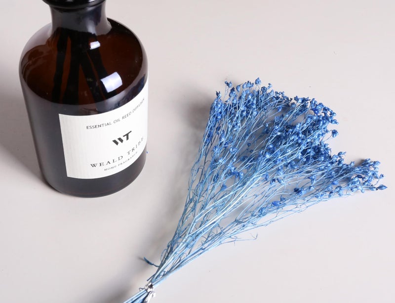 WEALD TRIBE Flower Reed Diffuser Set Cashmere Vanilla Scent for Bathroom Air Fresheners | 4.0 fl oz Essential Oils with Sticks Home Fragrance Defusers | House Bedroom Office Shelf Decor & Gift - Image 5