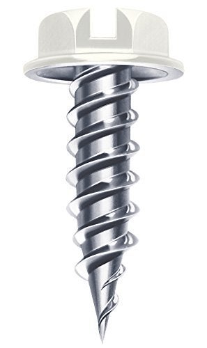 Midwest Snips Midwest White Self Piercing Screws 1000 Piece No 7 X 12 with Carrying Tub 14 Bit MW7X12PW10 - Image 3