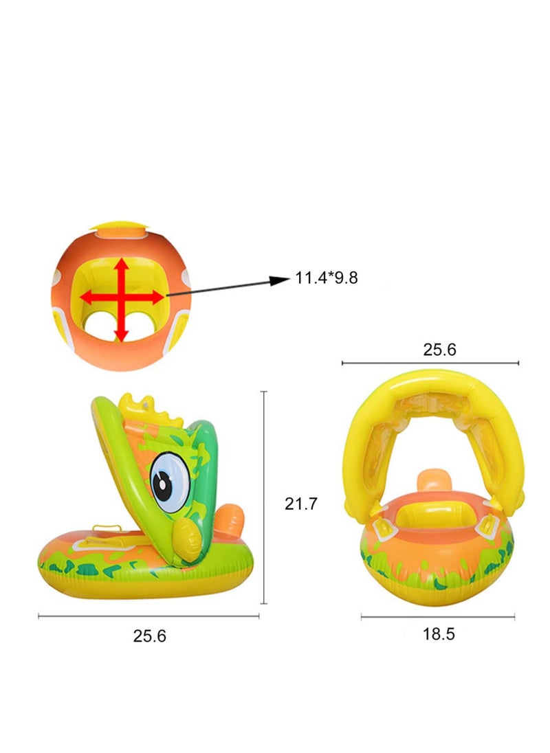 Baby Swimming Ring Float with Comfortable Seat and Hand Pump - Inflatable Floating Boat Perfect for the Pool and Sea, Specially Designed for the Fun of Infants and Toddlers 6-36 Months! _ Baby Float