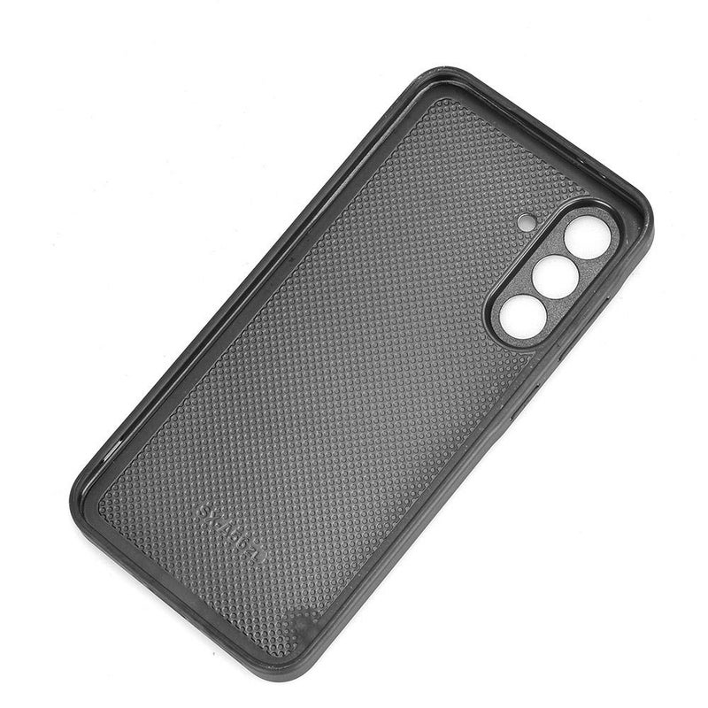 HuHa Case Cover For Samsung Galaxy A56 5G Cow Pattern Sewing Back Cover Phone Case(Blue) - Image 4