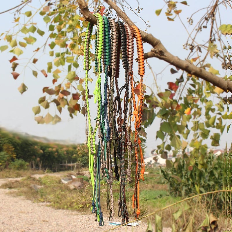 PSKOOK Duck Call Lanyard Paracord Hunting Goose Calls 12 Adjustable Loops Outdoor Predator Gear for Pheasant Waterfowl Hand Braided Necklace - Image 4