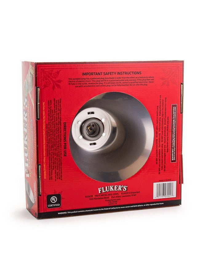 Fluker's Repta-Clamp Lamp, Heavy Duty Clamp Light For Reptile Tanks and Terrariums, UL/CUL Approved, Great for Reptile Basking, 250-Watt Maximum with On/Off Switch, 10"
