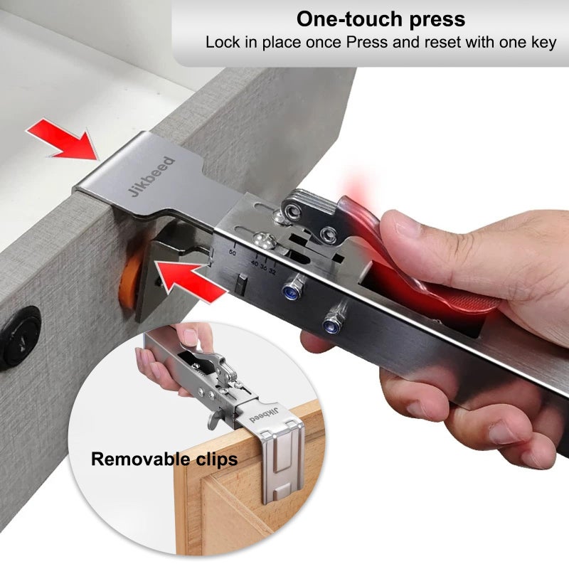 Jikbeed Drawer Front Installation Clamps, Drawer Clamps for Drawer Panel Installation Fixing Clips, Easy, Labor-Saving, and Efficient Drawer Fixing Clip - Image 3
