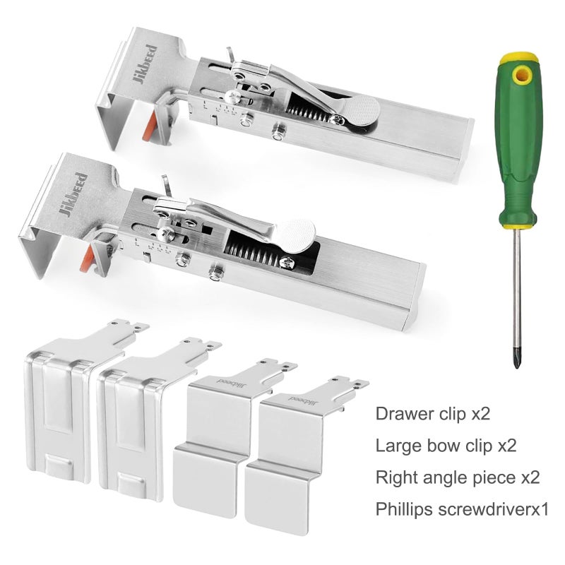 Jikbeed Drawer Front Installation Clamps, Drawer Clamps for Drawer Panel Installation Fixing Clips, Easy, Labor-Saving, and Efficient Drawer Fixing Clip - Image 2