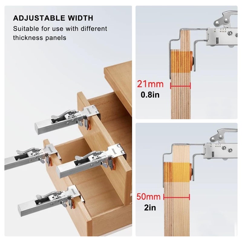Jikbeed Drawer Front Installation Clamps, Drawer Clamps for Drawer Panel Installation Fixing Clips, Easy, Labor-Saving, and Efficient Drawer Fixing Clip - Image 4
