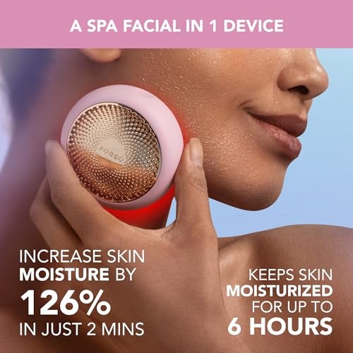 FOREO UFO 3 Deep Face Moisturiser 5in1 Facial Spa Red Light Warming Cooling Massage Anti Aging Face Mask Skin Care Pearl Pink - Image 3
