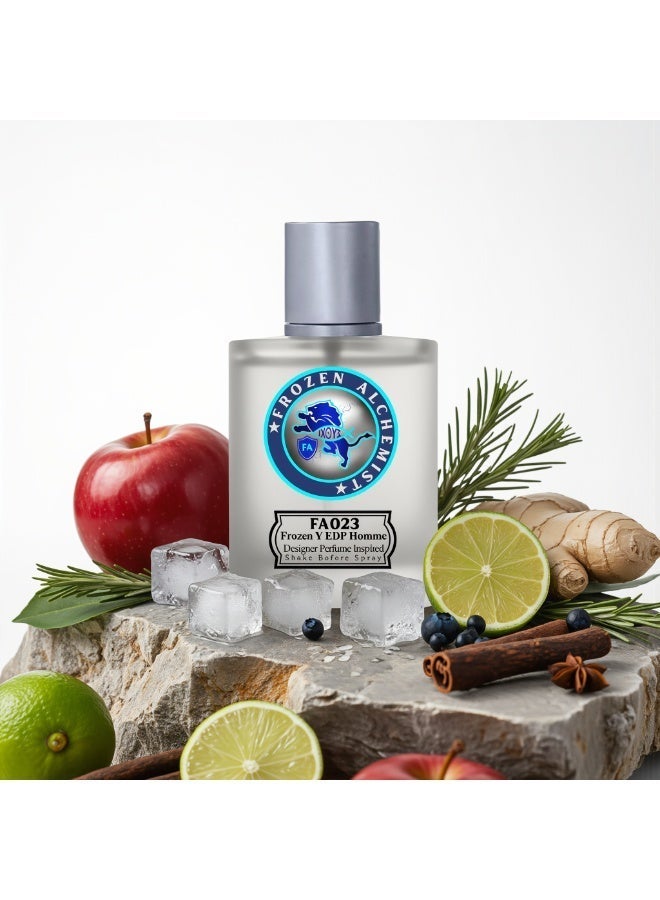 Frozen Alchemist Frozen Y (FA023) Eau De Parfum For Men 100ml | Long Lasting Fresh Aromatic Woody Fragrance | Inspiration BY Yves SL's - Image 2