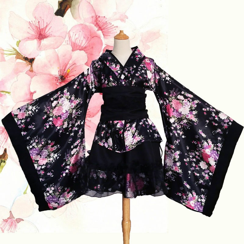 Clothing Women Heavy Sakura Kimono Maid Outfit Blissful Pureland Clothes Lolita Dress - Image 2