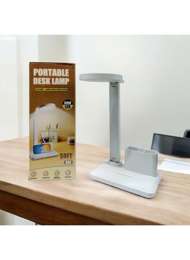 60W Smart LED Laptop Lamp with Pen Holder and Phone Stand - Image 4