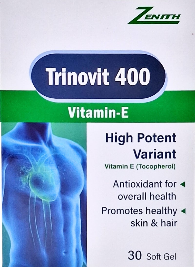 Zenith Trinovit 400Mg Vit-E Softgel 30'S
