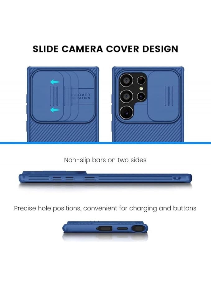 Nillkin CamShield Pro Lens Protector Case Cover for Samsung Galaxy S24 Ultra- Blue - Image 3