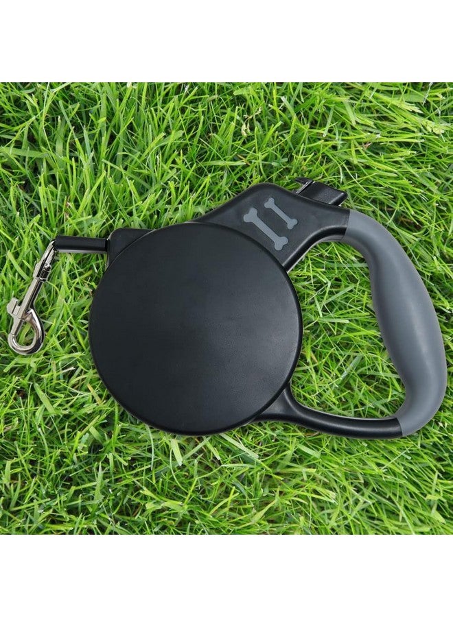 Hearts Retractable Dog Leash|One Button Break With Safety Lock|Automatic & Non-Slip Handle|Soft Padded Handle For Comfortable Grip|Pet Training & Walking Accessory|Black - Image 1