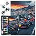 Rebotipy Racing Car Jigsaw Puzzles 1000 Pieces Formula One Car Puzzle for Adults 1000 Pieces with Letters on Back Hard Impossible Difficult Challenging Family Puzzle Sports Competition Puzzles 20x27inch - Image 2