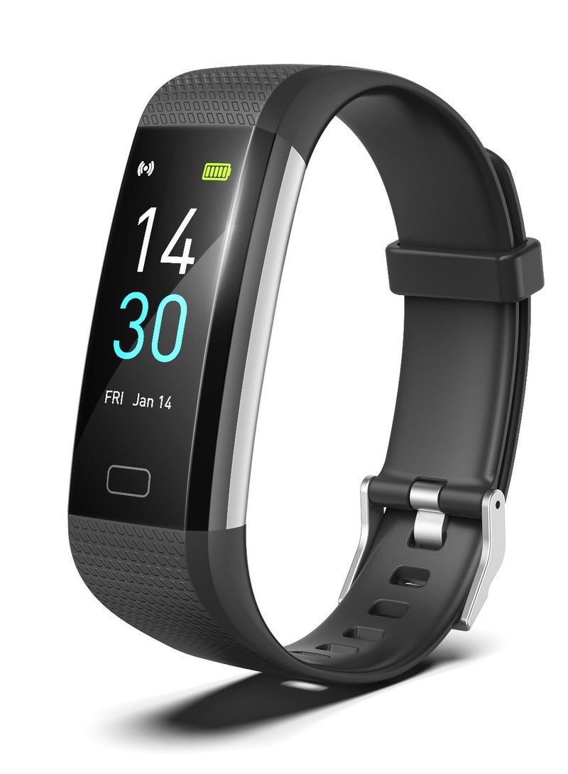 Smart Watch Strap Thermometer: Measure Body Temperature, Smart Heart Rate Sensor Bracelet, Sport Tracker Fitness Bracelet for Men and Women - Image 1