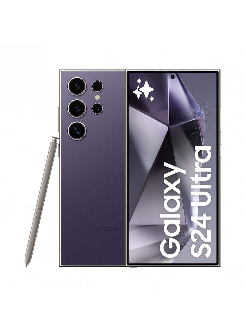 Samsung Galaxy S24 Ultra Dual SIM Titanium Violet 12GB RAM 1TB 5G - Middle East Version - Image 1
