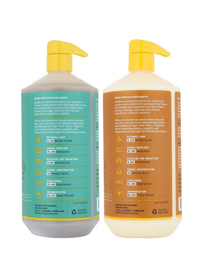 Alaffia Everyday Shea Vanilla Lotion And Vanilla Mint Body Wash Normal To Very Dry Skin Cleanses And Hydrates Soft And Supple Skin With Shea Butter Lemongrass Neem And Coconut Oil 32 Oz Each - Image 2