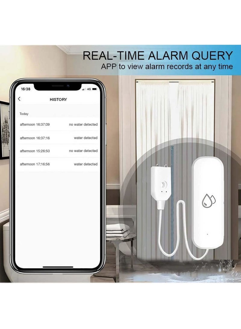 Cobest Smart Water Leak Detector Kit, Home Water Flooding Monitor Smart, Adjustable Alarm, App Alerts, Home Security, Basement Protection, Kitchen & Bathroom Safety (Batteries not included) - Image 3