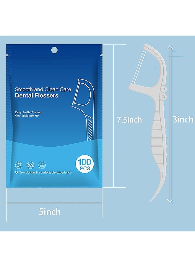 إم إكس إن معاول خيط تنظيف الأسنان مزدوجة الخط، 200 قطعة من قطع خيط تنظيف الأسنان، حزمة إعادة تعبئة خيط تنظيف الأسنان للبالغين معاول تنظيف الأسنان - Image 2