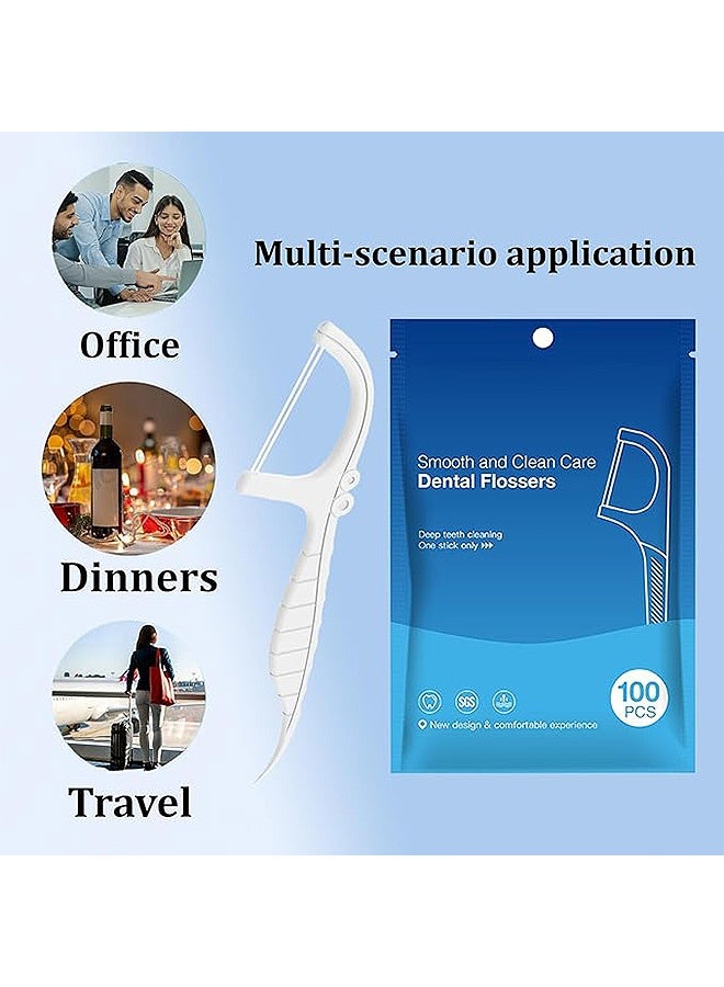 إم إكس إن معاول خيط تنظيف الأسنان مزدوجة الخط، 200 قطعة من قطع خيط تنظيف الأسنان، حزمة إعادة تعبئة خيط تنظيف الأسنان للبالغين معاول تنظيف الأسنان - Image 5