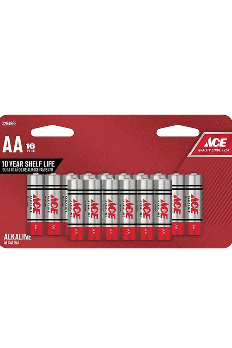 ACE 16-Piece AA Ultra Alkaline Durable Pencil Batteries
