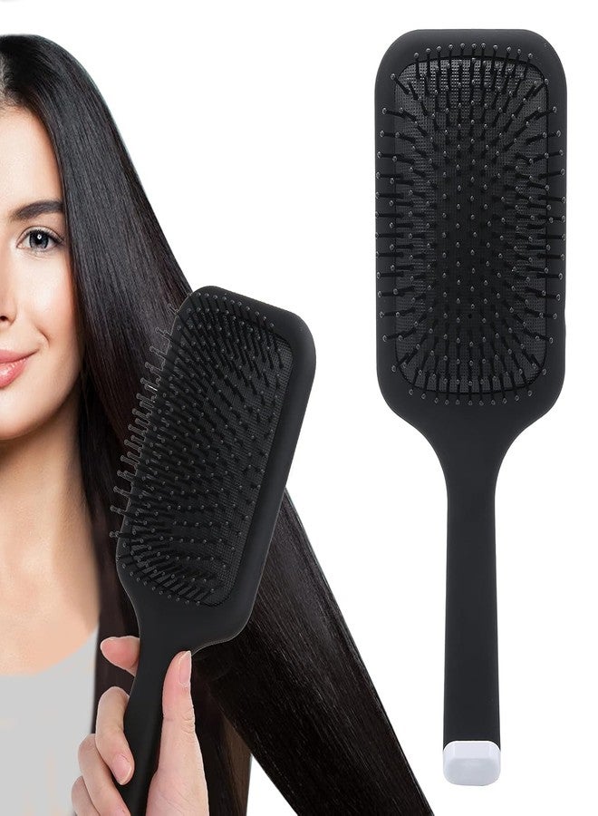 Evaluemart Paddle Brush With Comfortable Air Cushion Pad Anti-static Hypoallergenic Bristles detangles hair with ease suitable for all hair types For Men and Women - Image 3