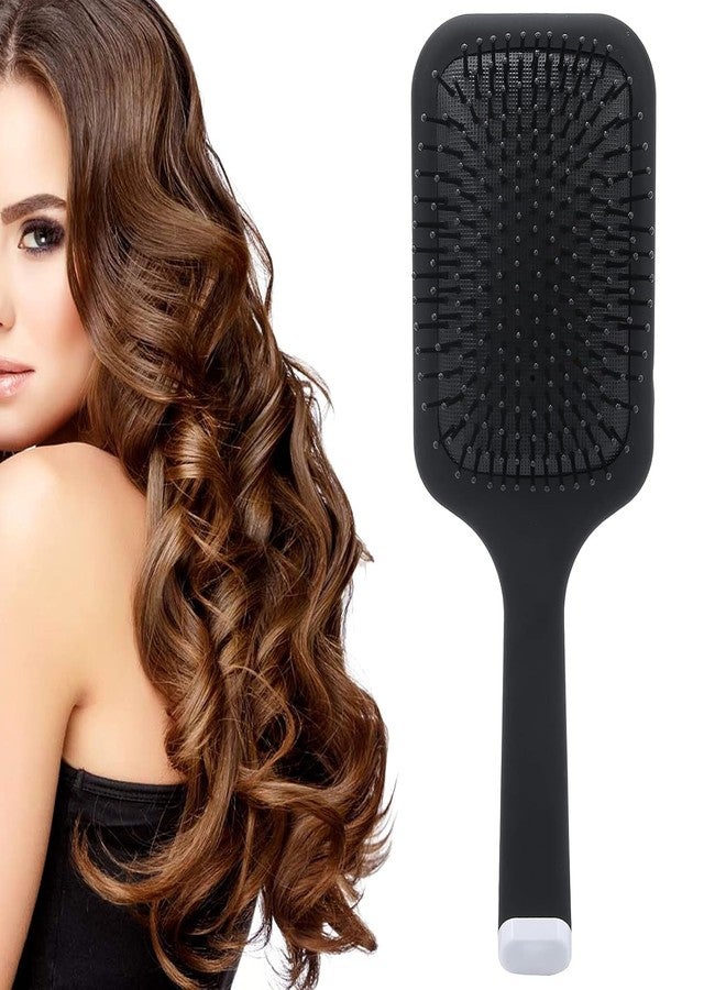 Evaluemart Paddle Brush With Comfortable Air Cushion Pad Anti-static Hypoallergenic Bristles detangles hair with ease suitable for all hair types For Men and Women - Image 4