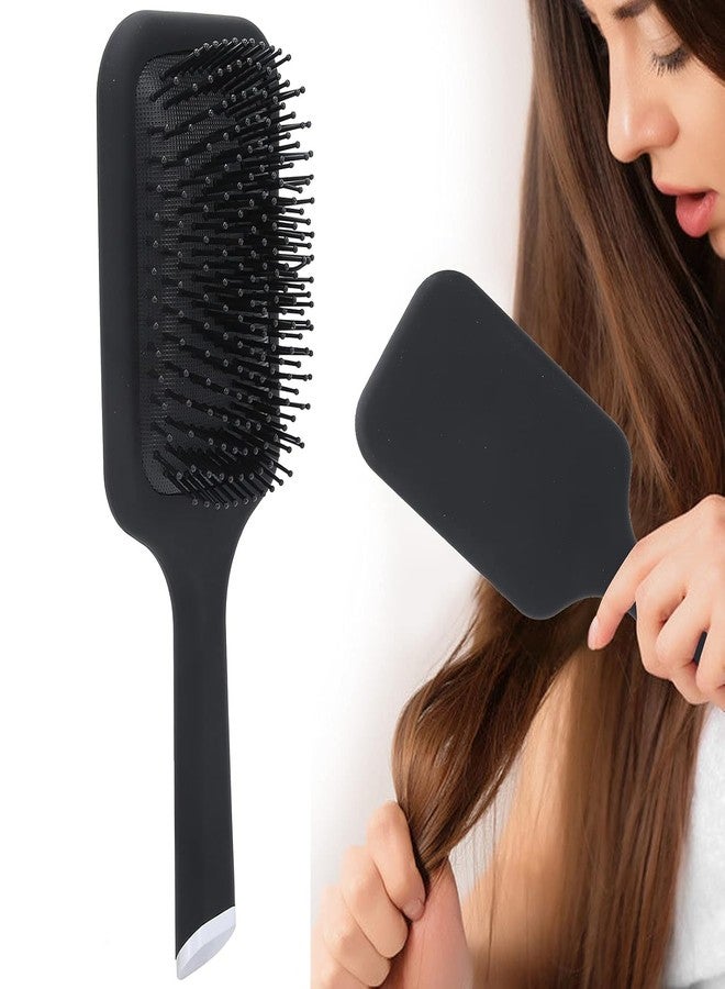Evaluemart Paddle Brush With Comfortable Air Cushion Pad Anti-static Hypoallergenic Bristles detangles hair with ease suitable for all hair types For Men and Women - Image 2