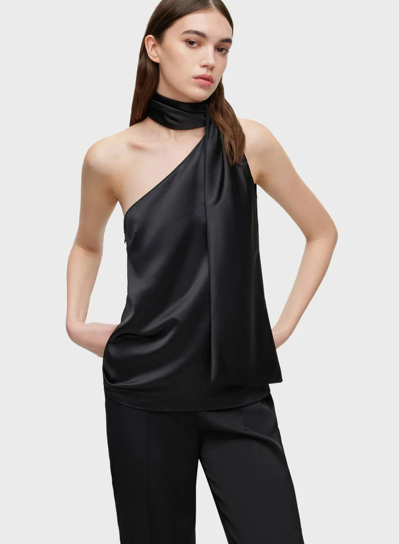 HUGO One Shoulder Asymmetric Top