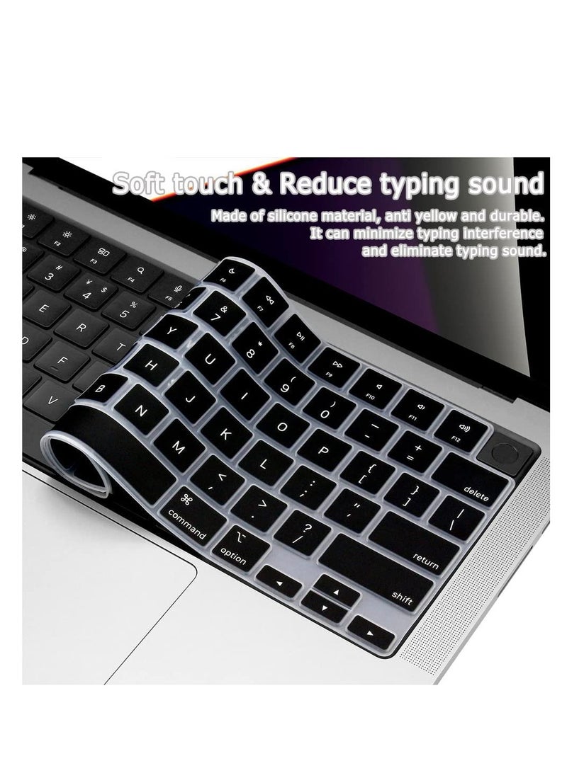 Ultra Thin Silicone Keyboard Cover Compatible with MacBook Air 13 / Air 15 / Pro 14 / Pro 16 inch (Model A3240 A3113 A2681 A3241 A3114 A2941 A3112 A3401 A2918 A2992 A2779 A3403 A3186 A2991 A2780 A2485 )  - Image 1