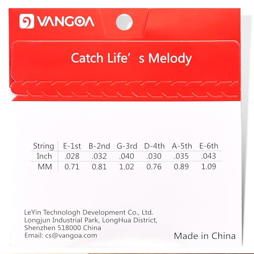 Vangoa Classical Guitar Strings, Nylon Guitar String Set for Classical Guitar, Replacement 6 Guitar Steel Nylon Strings for Classical Guitar Acoustic Guitar, 28-43 Gauge - Image 2