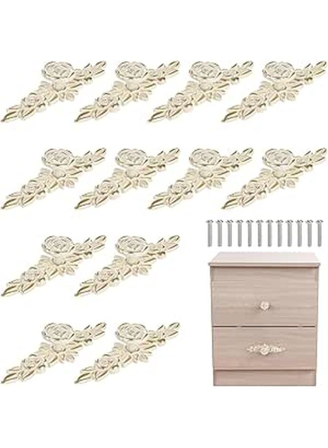 Vintage Aluminum Alloy Drawer Pulls Set Of 12 Rose Knobs Cabinet Handles - Image 1
