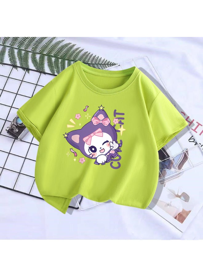 High Quality Spot Sweet Cute Little Girl Summer Children's Cotton T-shirt Short Sleeve Little Girl Clothes
